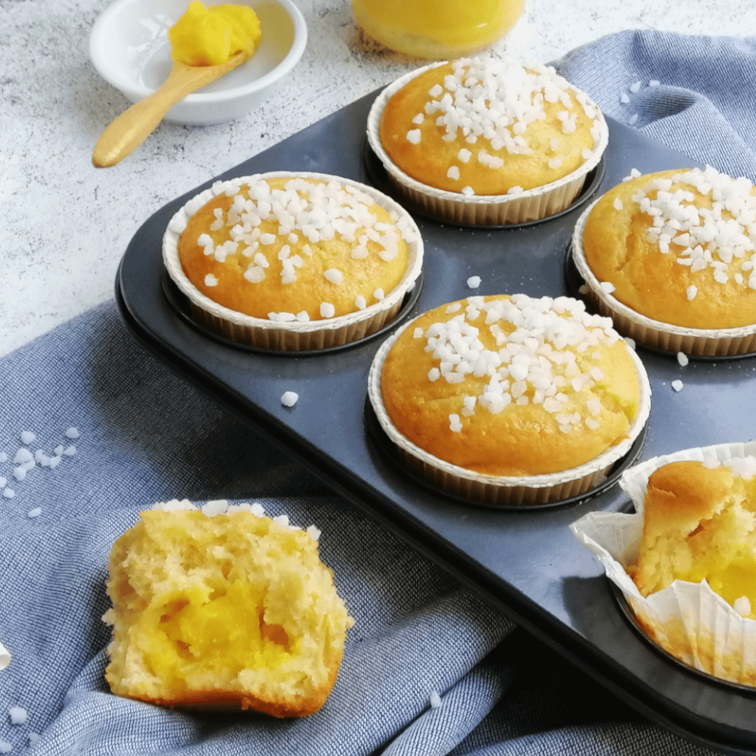 Lemon curd muffins - The Italian baker